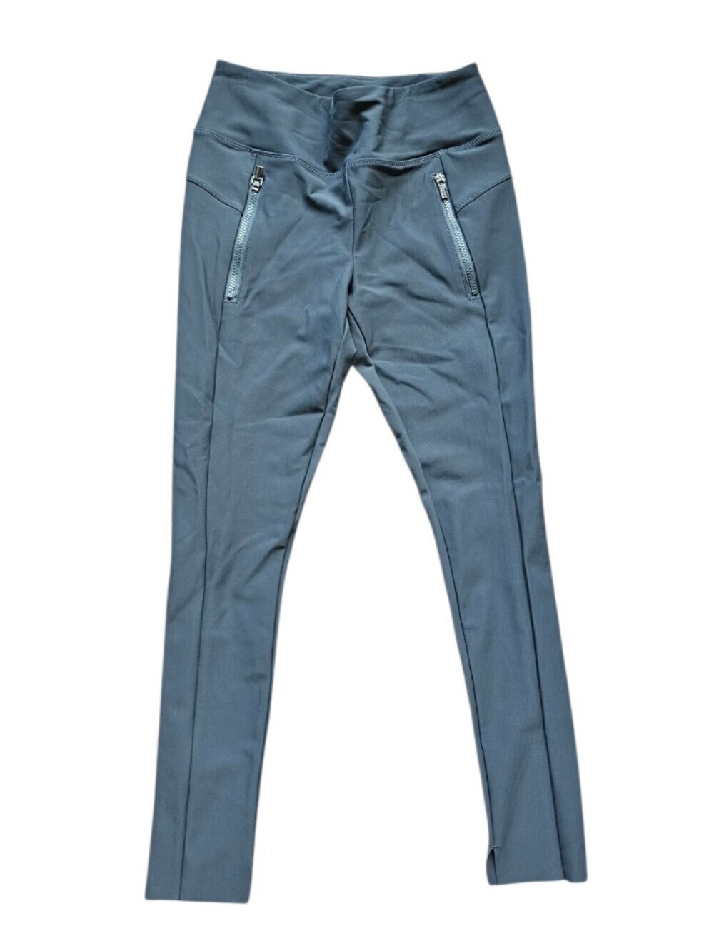 Athleta Stellar Tight High-Waist Zip Pocket Leggings in Slate Blue Size Small